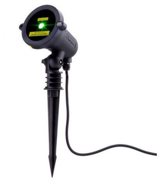 Blisslights 2 Lights in One a Green Laser & a 16 Color LED Hi Quality Commercial Grade with Wireless Remote Stake & Thousands of FireFly Pinpoints CC-COMBO-GN-2-IN-1 Stand Automatic Timer